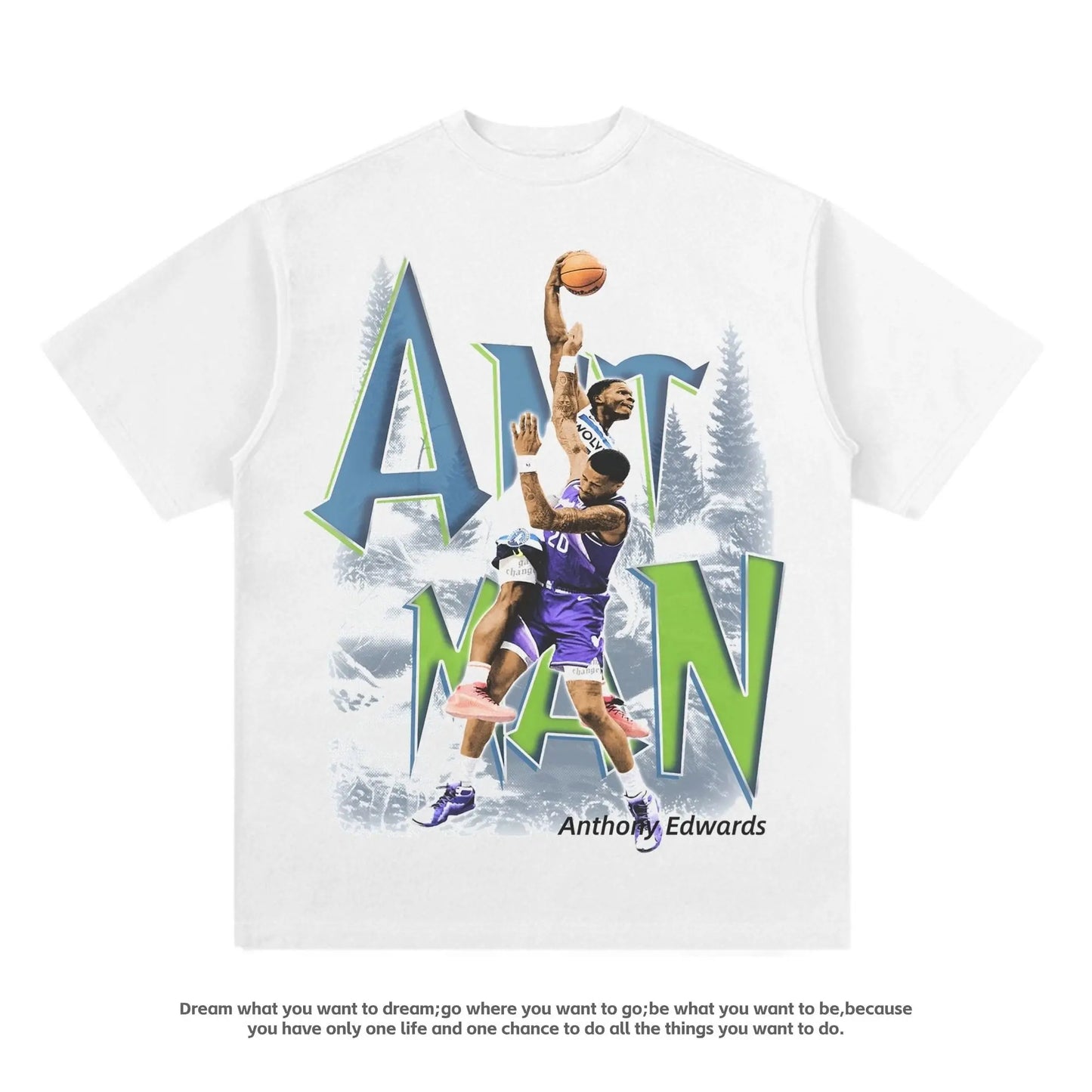 "Spacejam Antman" Digital Style Anthony Edwards Tee