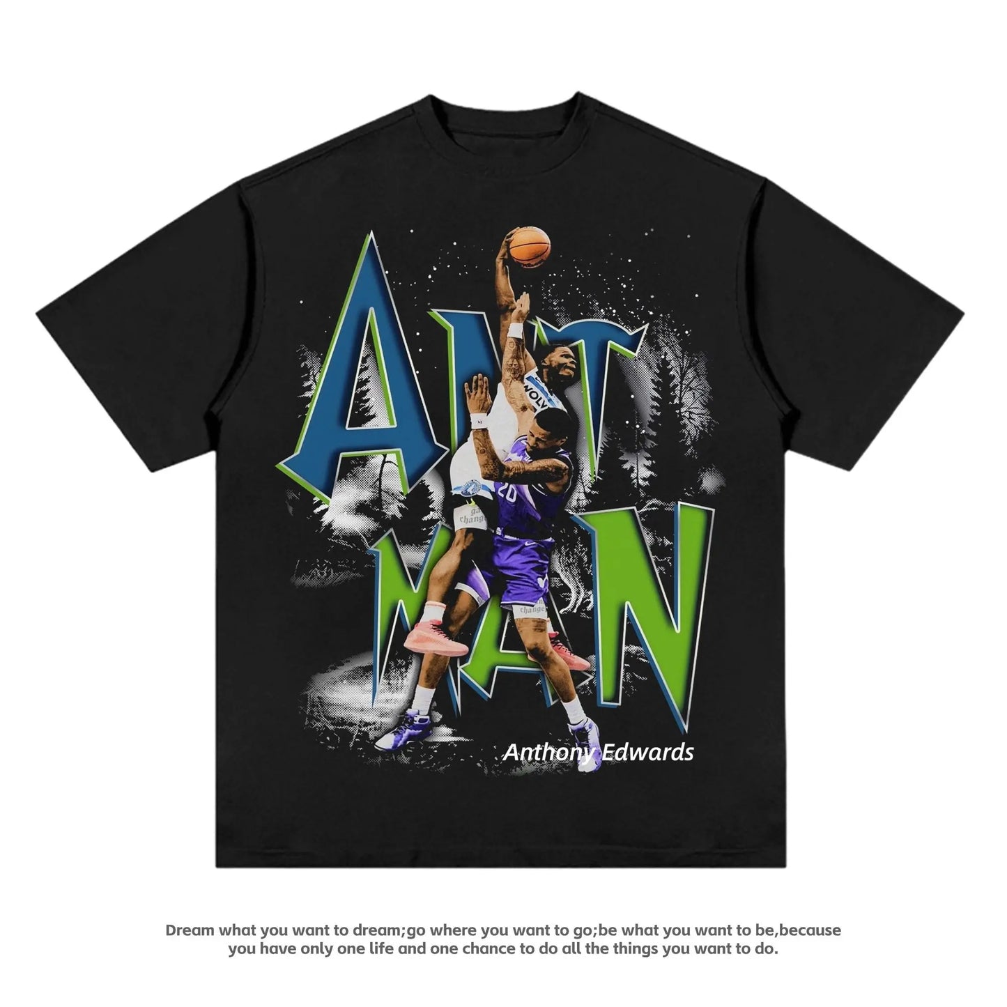 "Spacejam Antman" Digital Style Anthony Edwards Tee